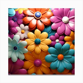 Colorful Flowers 31 Canvas Print