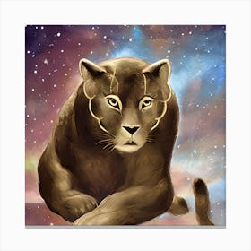 Celestial Panther Canvas Print