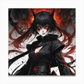 Demon Girl Canvas Print