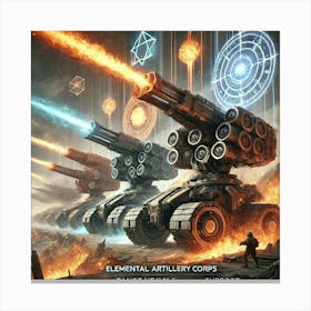 Elemental Artillery Corps Canvas Print