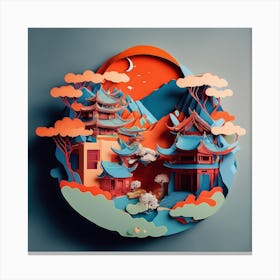 Default Isometric Paper In Style Of Chinese Vibrant Colours Ch 0 53596f18 023b 448a 8d35 A23b335a1d06 1 Canvas Print