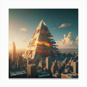 Pyramid City 6 Canvas Print