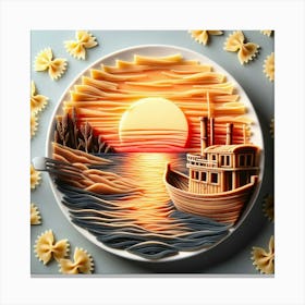 Pasta Art Canvas Print