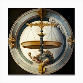 Scale Of Justice Canvas Print