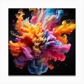 Colorful Smoke 1 Canvas Print