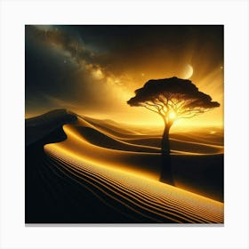 Desert Landscape - Desert Stock Videos & Royalty-Free Footage 1 Canvas Print