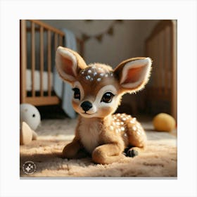 Deer baby pictures Canvas Print