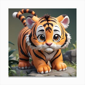 Cute Tiger Canvas Print