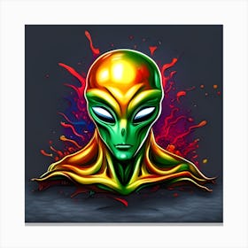 Alien Head Canvas Print