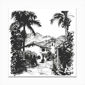 California House Canvas Print