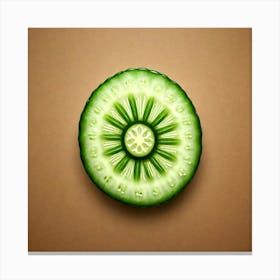 Cucumber Slice - Cucumber Stock Videos & Royalty-Free Footage Canvas Print