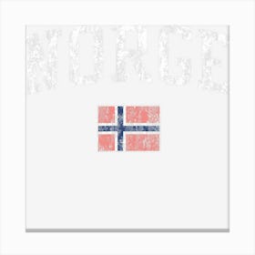 Norway Vintage Sports Norge Norwegian Canvas Print