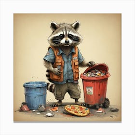 Raccoon 11 Canvas Print