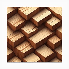 Wood Planks Background 5 Canvas Print