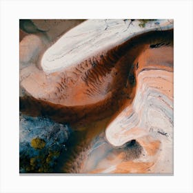 Aerial View Of A River Canvas Print