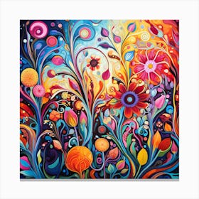 Colorful Flowers 7 Canvas Print