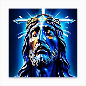 Jesus Christ Looking Fearsome Canvas Print