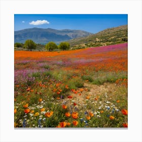 Default Embark On A Journey Through The Breathtaking Wildflowe 0 Transformed Canvas Print