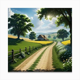 Country Road 8 Canvas Print