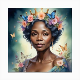 Queen Of Butterflies Canvas Print