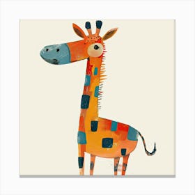 Charming Illustration Giraffe 3 Canvas Print