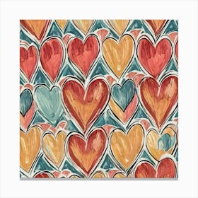 Hearts 1 Canvas Print