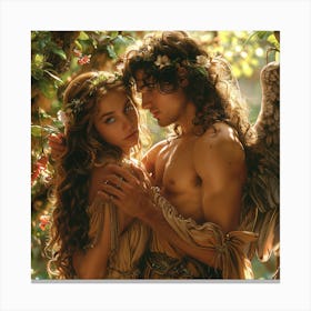 Angels In The Forest Canvas Print