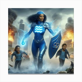 Aquarius Super Mom #7 Canvas Print