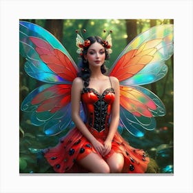 Fairy In The Forest 6 Canvas Print