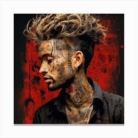 Tattooed Man Canvas Print