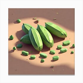 Green Peas 2 Canvas Print