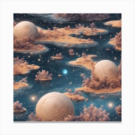 Galaxy Of Spheres Canvas Print