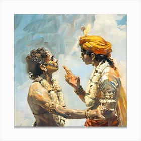 Krishna And Rama Canvas Print