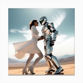 Robot Couple 4 Canvas Print