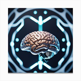 Futuristic Brain 1 Canvas Print