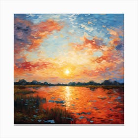 Claude's Dreamy Strokes Canvas Print