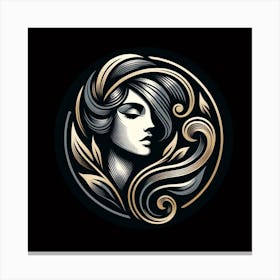 Woman'S Head Canvas Print