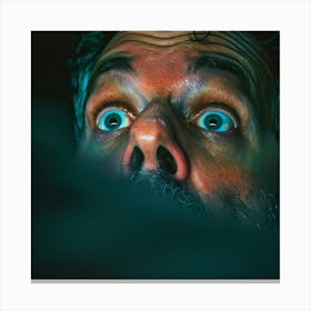 Man With Blue Eyes Canvas Print