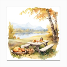 Autumn Picnic Canvas Print