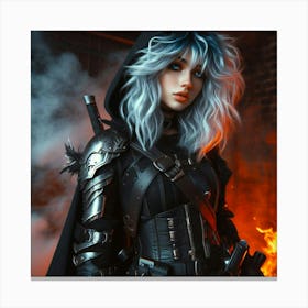 Gothic Girl Canvas Print