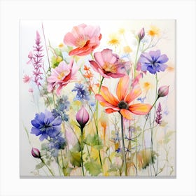 AI Ethereal Petal Dreams Canvas Print