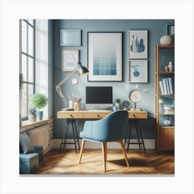 A small office Canvas Print
