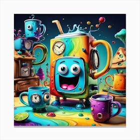 Colorful Coffee Canvas Print