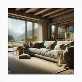 Living Room In The Mountains Canvas Print