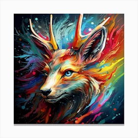 Deer Impression Canvas Print
