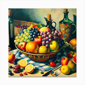 Fruit Bowl Canvas Print