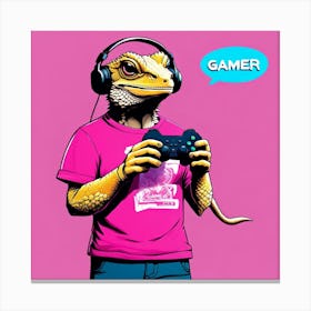 Gamer Dragon Canvas Print