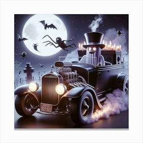 Halloween Car Canvas Print