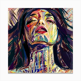 Abstract Of A Woman Canvas Print