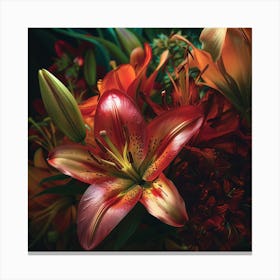 Lily Bouquet Canvas Print